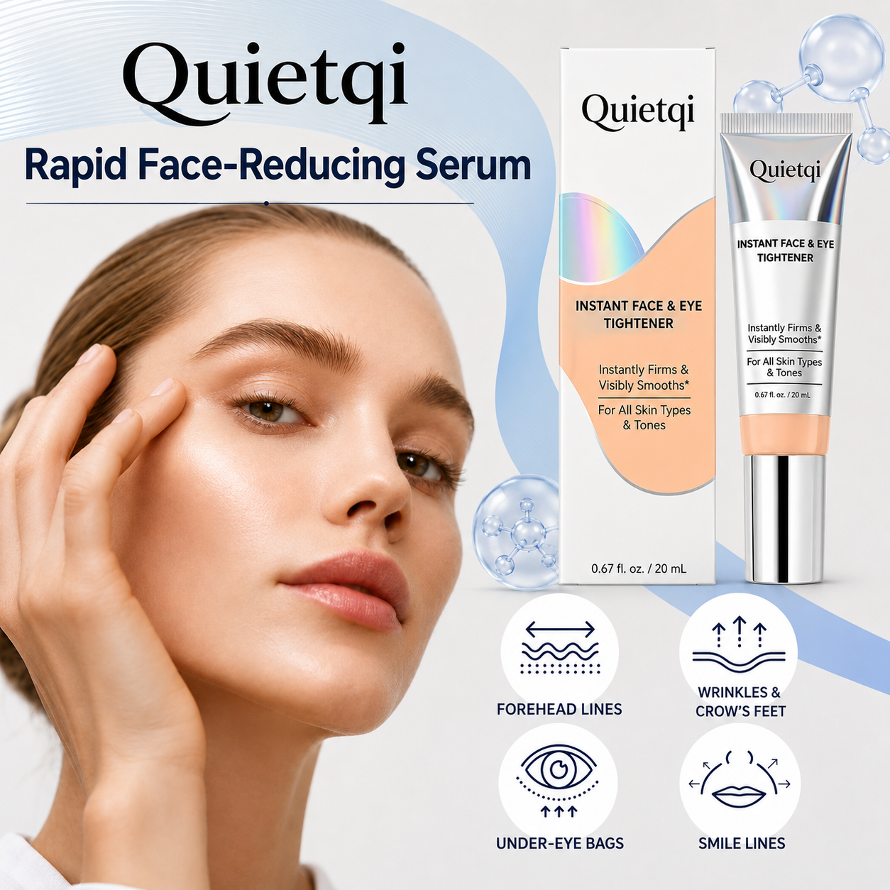 Quietqi™ Instant Face Temporary Tightener – Instant visible results in 60 seconds