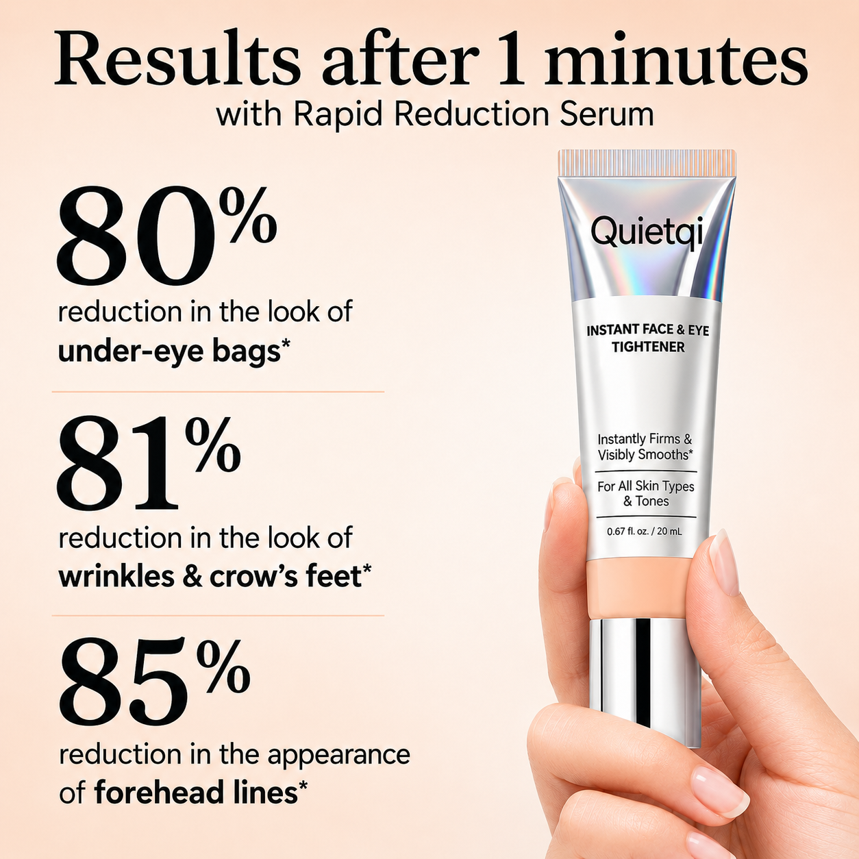 Quietqi™ Instant Face Temporary Tightener – Instant visible results in 60 seconds
